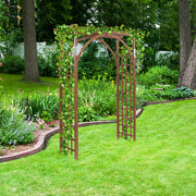 Beautiful And Practical Garden Arch Dark Brown - Seasonal Spectra