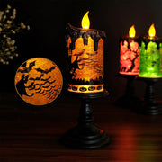 Skull Candle Light Ornament Glowing - Seasonal Spectra