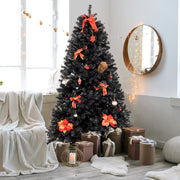 7.5ft 2500 Branches Without Lights Without Pine Cones Tied Tree Structure Christmas Tree Black - Seasonal Spectra