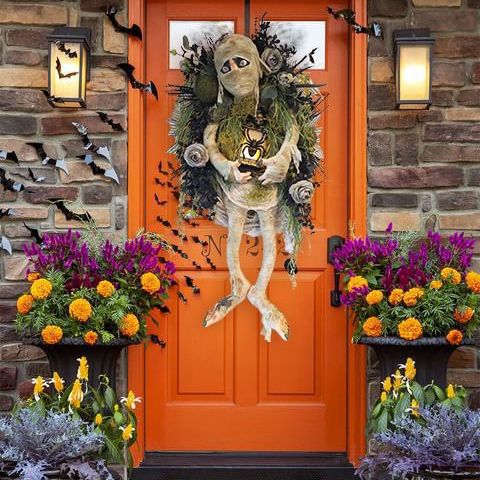 Mummy Halloween Garland Door Decoration - Seasonal Spectra