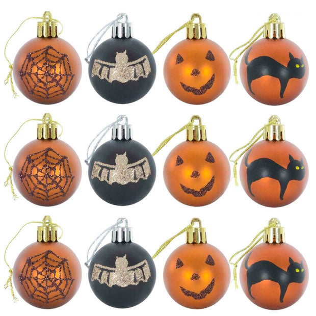 Halloween Decorations 6cm Painted Matte - Seasonal Spectra