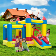 420D Thick Oxford Cloth Inflatable Bounce House Castle Ball Pit Jumper Kids Play Castle Multicolor