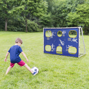 PVC Pipe Three-In-One With Target Cloth Football Goal 182*120*80cm - Seasonal Spectra