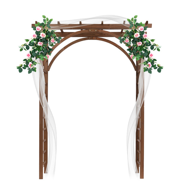 Beautiful And Practical Garden Arch Dark Brown - Seasonal Spectra