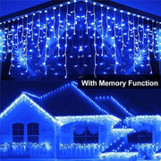 Curtain Icicle Lights Wedding Party LED Fairy Christmas Indoor Outdoor - Seasonal Spectra