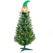 3ft 129 Branches with Santa Claus Decoration PVC Branch Iron Bracket Christmas Tree Green - Seasonal Spectra