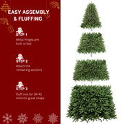 10ft Automatic Tree Structure PVC Material 1200 Lights Warm Color with Colorful 10 Modes with Remote Control 5090 Branches Christmas Tree Green - Seasonal Spectra