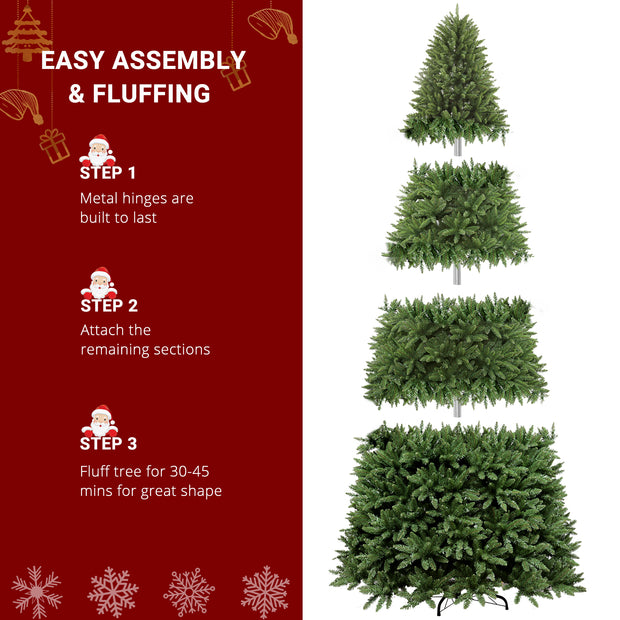 10ft Automatic Tree Structure PVC Material 1200 Lights Warm Color with Colorful 10 Modes with Remote Control 5090 Branches Christmas Tree Green - Seasonal Spectra