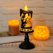 Skull Candle Light Ornament Glowing - Seasonal Spectra