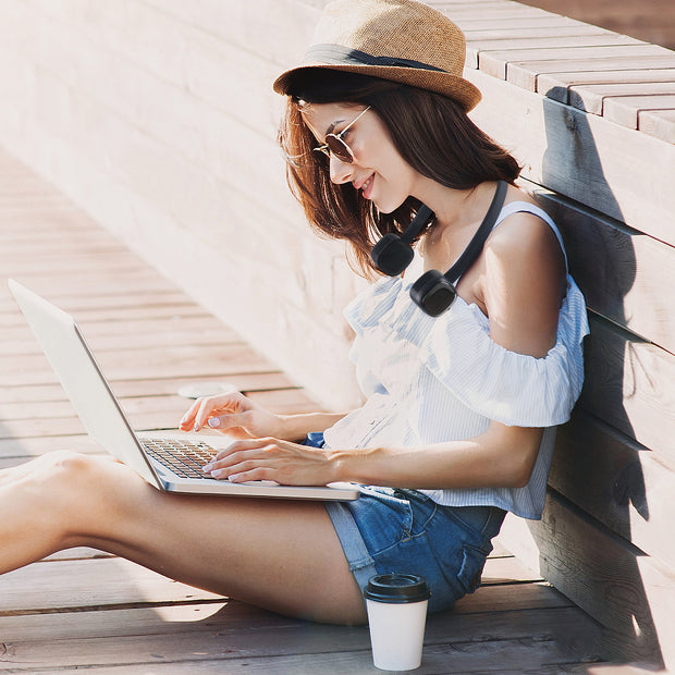 Bladeless Neck Fan, Hands-free