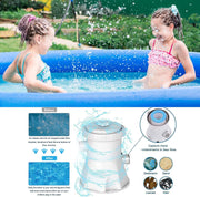 Inflatable Swimming Pool Above Ground with Electric Air Pump & Filter Pump