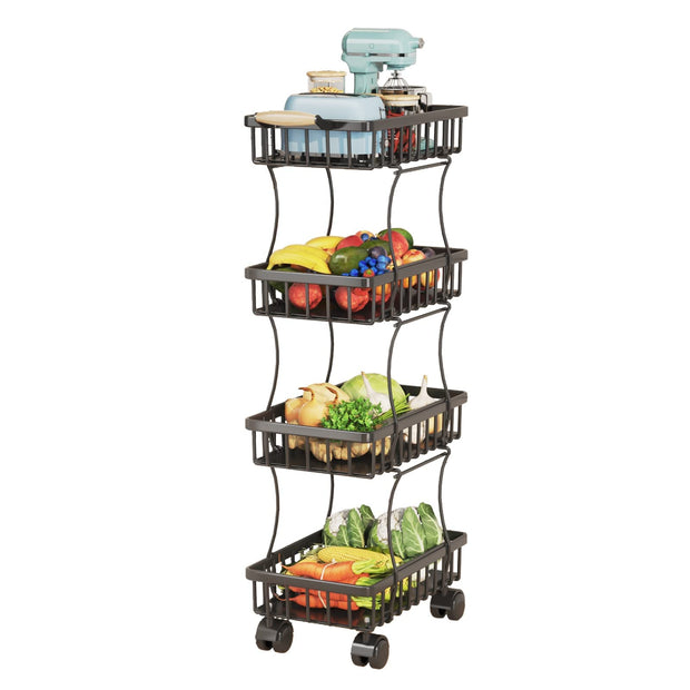 4 Tier Fruit Vegetable Basket for Kitchen - Seasonal Spectra