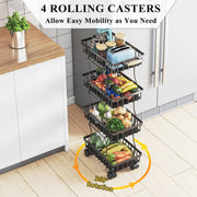 4 Tier Fruit Vegetable Basket for Kitchen - Seasonal Spectra