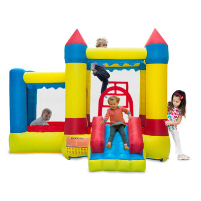 420D Thick Oxford Cloth Inflatable Bounce House Castle Ball Pit Jumper Kids Play Castle Multicolor