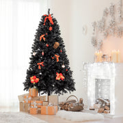 7.5ft 2500 Branches Without Lights Without Pine Cones Tied Tree Structure Christmas Tree Black - Seasonal Spectra