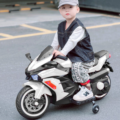 12V Battery Motorcycle, 2 Wheel Motorbike Kids Rechargeable Ride On Car Electric Cars Motorcycles - Seasonal Spectra