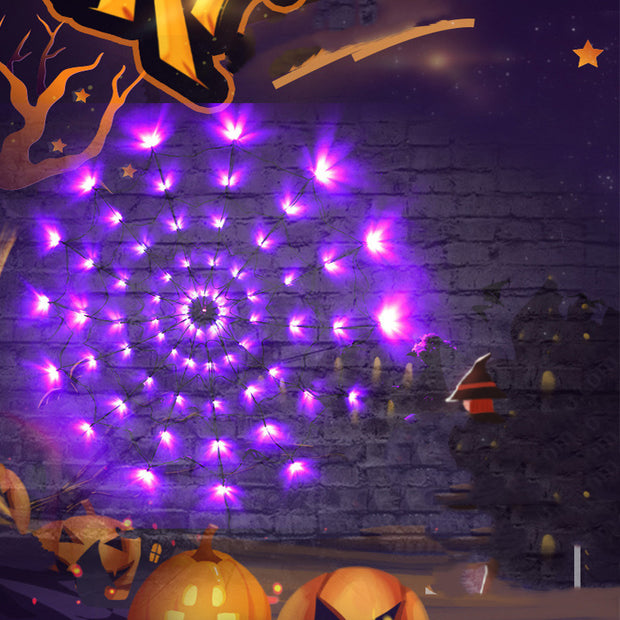 LED Spider Web Lights Halloween - Seasonal Spectra