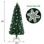 6FT Small Light Fiber Optic Christmas Tree 230 Branches - Seasonal Spectra