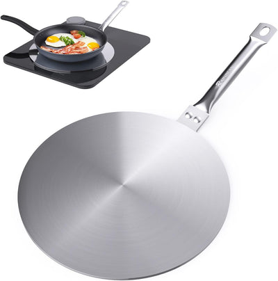 7.5Inch Heat Diffuser Simmer Ring Plate, Stainless Steel with Stainless Handle - Seasonal Spectra