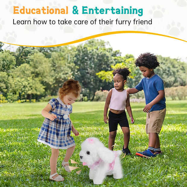 Spark Imagination with a Lifelike Walking, Barking, and Tail-Wagging Toy Pet - Seasonal Spectra