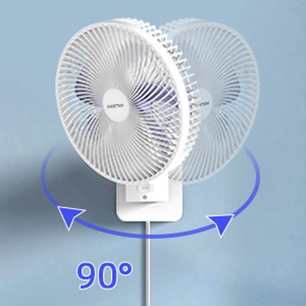 8” Small Wall Mount Fan with Remote Control - Seasonal Spectra