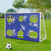 PVC Pipe Three-In-One With Target Cloth Football Goal 182*120*80cm - Seasonal Spectra