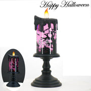 Skull Candle Light Ornament Glowing - Seasonal Spectra