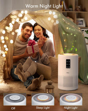 Air Purifiers for Home Large Room with Night Light up to 1076ft² - Seasonal Spectra