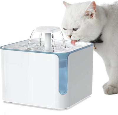 Automatic Cat Water Fountain 3L/101oz, Dog Water Dispenser with Adjustable Pump with 2 Filters - Seasonal Spectra