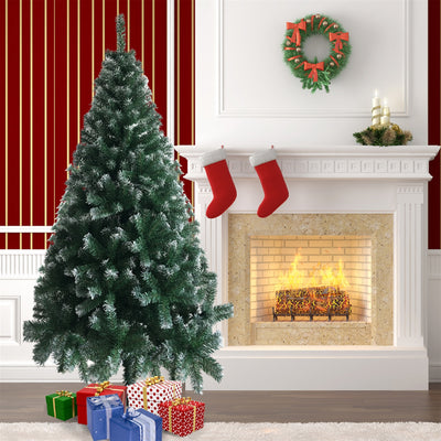Christmas Decoration 6FT Iron Leg White PVC 650/812 Branches Christmas Tree - Seasonal Spectra