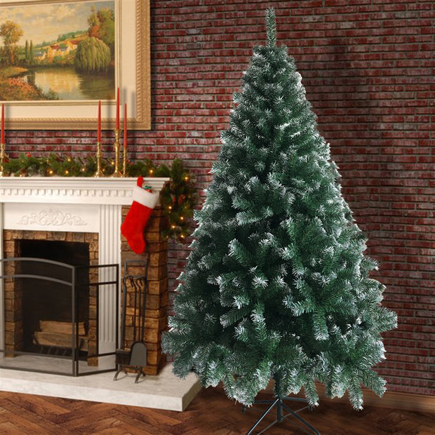 Christmas Decoration 6FT Iron Leg White PVC 650/812 Branches Christmas Tree - Seasonal Spectra