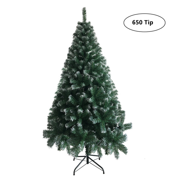 Christmas Decoration 6FT Iron Leg White PVC 650/812 Branches Christmas Tree - Seasonal Spectra