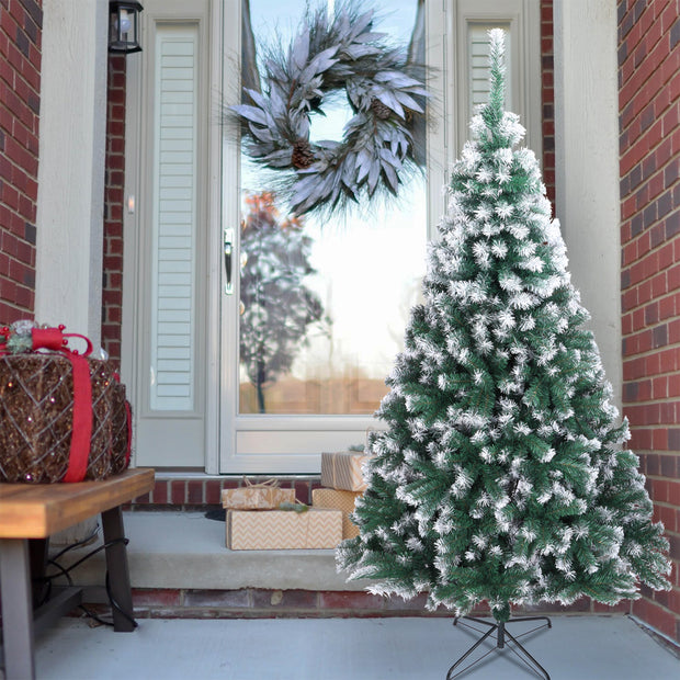 Christmas Decoration 7FT Spray White PVC Christmas Tree 1349 Branches - Seasonal Spectra