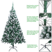 Christmas Decoration 7FT Spray White PVC Christmas Tree 1349 Branches - Seasonal Spectra