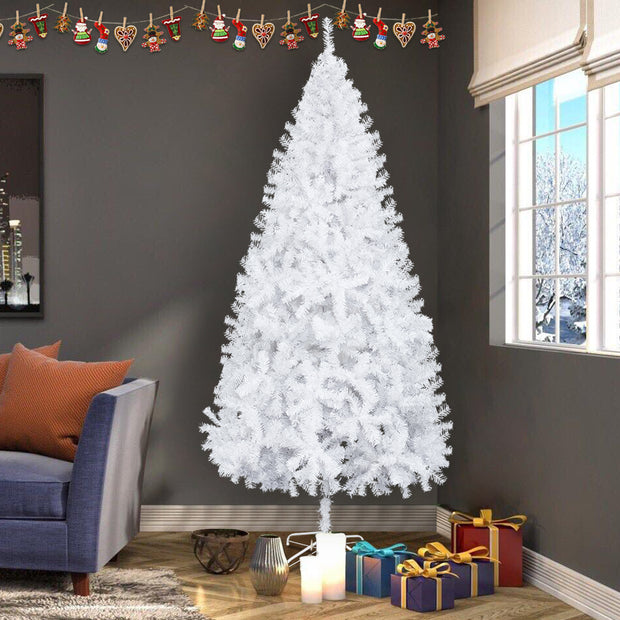 Christmas Decoration 8ft Flocking Tied Light 1349 Branches Christmas Tree - Seasonal Spectra