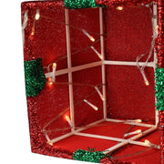 Christmas Gift Box 3Pieces Square Box With 60 LED Lights - Seasonal Spectra