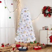 Christmas Tree 6ft 845 Branches Hanging Tree Structure White Round Head 300 Lights Cool Color 8 Modes With Remote Control - Seasonal Spectra