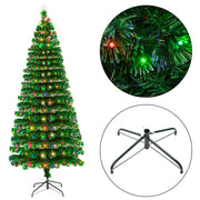 Christmas Tree with 260 LED Lamps and  260 Branches Fiber Optic 7.5FT - Seasonal Spectra