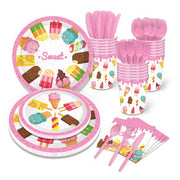 Disposable Tableware Set Party Dinnerware Serves 8 Guests, 68PCS - Seasonal Spectra