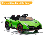 Lamborghini Poison Small Dual Drive 12V 4.5AH with 2.4G Remote Control Kids Sports Car, Electric Toy Car - Seasonal Spectra