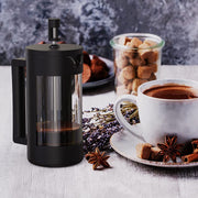 Mini French Press Coffee Maker 12oz , Small Camping French Coffee Press Glass 350ml - Seasonal Spectra