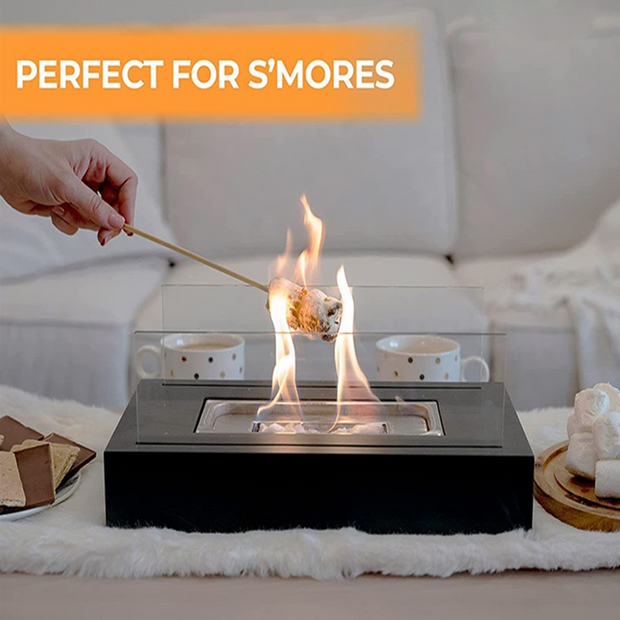 Portable Tabletop Fire Pits Tabletop Smokeless Bio Ethanol Fireplace - Seasonal Spectra