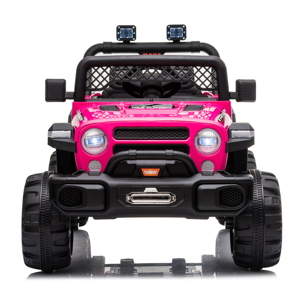 Power Wheels Jeep BBH-016 Dual Drive 12V 4.5A.h with 2.4G Remote Control off-road 2 Seater Ride-on Princess Jeep - Seasonal Spectra