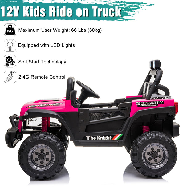 Power Wheels Jeep BBH-016 Dual Drive 12V 4.5A.h with 2.4G Remote Control off-road 2 Seater Ride-on Princess Jeep - Seasonal Spectra