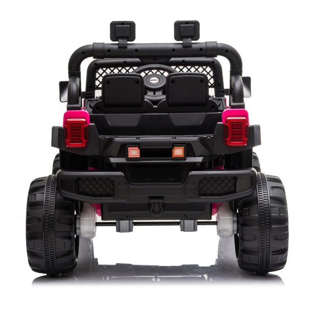 Power Wheels Jeep BBH-016 Dual Drive 12V 4.5A.h with 2.4G Remote Control off-road 2 Seater Ride-on Princess Jeep - Seasonal Spectra