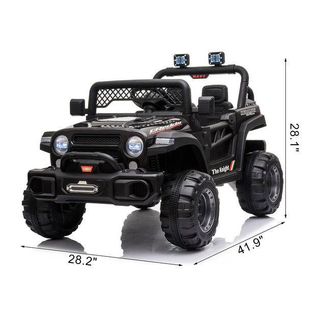 Power Wheels Jeep BBH-016 Dual Drive 12V 4.5A.h with 2.4G Remote Control off-road 2 Seater Ride-on Princess Jeep - Seasonal Spectra