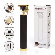 Professional Trimmer Hair Clippers Cutting Beard Cordless Barber Shaving Machine, Gold - Seasonal Spectra