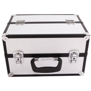 SM-2083 Aluminum Alloy Makeup Train Case Jewelry Box Organizer Silver