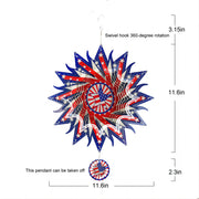 Patriotic Wind Spinner, holiday gifts, outdoor decoration - Seasonal Spectra