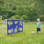 PVC Pipe Three-In-One With Target Cloth Football Goal 182*120*80cm - Seasonal Spectra